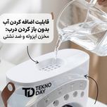 پنکه شارژی تکنودی مدل مه پاش  new 2027 ظرفیت 3600 میلی آمپر ساعت