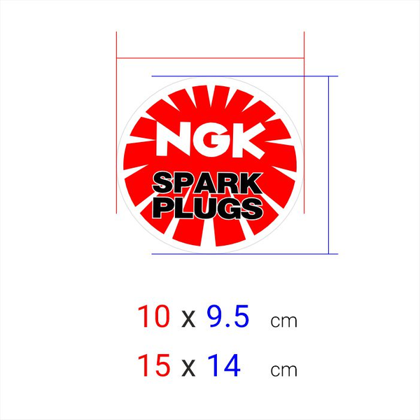 برچسب چاپی برش خورده مدل NGK کد 0116