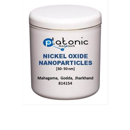 NiO NPS- نانوذرات اکسید نیکل ( Nickel Oxide Nano Particles) محصول شرکت platonicnanotech در بسته های 1 ، 5 ، 10 گرمی