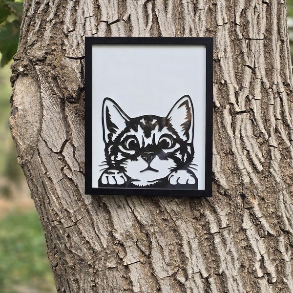 تابلو مدل گربه کیوت