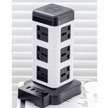 چندراهی برق ایستاده هوشمند 2500 وات مدل Intelligent Vertical Socketبرج با شارژر USB و وایرلس