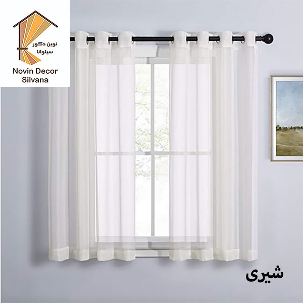 پرده نوین دکور سیلوانا مدل حریر 180 سایز 180 × 140 سانتی متر 