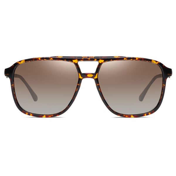 عینک آفتابی مدل TR3301C41-P44 Polarized Leopard Metal