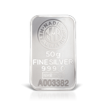 شمش نقره 50 گرمی ندیر