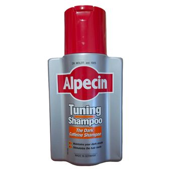 شامپو تقویت کننده و ترمیم کننده مو آلپسین مدل Tuning Dark Caffeine حجم 200 میلی لیتر
