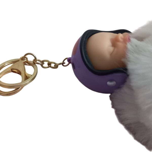 آویز عروسکی مدل نوزاد کلاه کاسکت دار