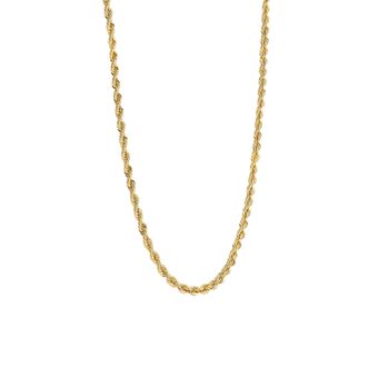 گردنبند طلا 18 عیار زنانه مریم اکرمی گلد گالری مدل طنابی تالین