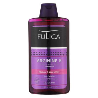 شامپو تقویت‌کننده مو فولیکا مدل Arginine B مناسب موهای آسیب دیده وزن 400 گرم