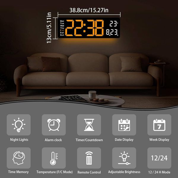 ساعت دیواری دیجیتال مدل DS-5505