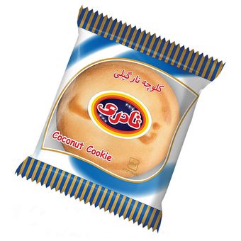 کلوچه مغزدار نارگیلی سوغات نادری - 100 گرم بسته 20 عددی