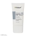 فلوئید ضدآفتاب بیرنگ ویتالیر SPF50 مدل Whitevit مناسب انواع پوست، حجم 50 میلیلیتر