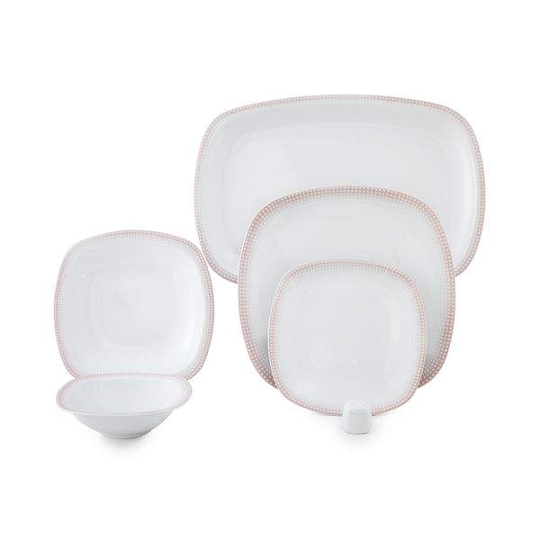 سرویس غذاخوری 27 پارچه 6 نفره چینی زرین ایران مدل Mon Belan