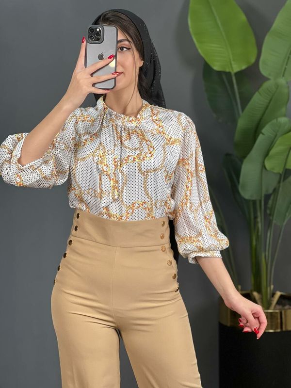 شومیز کریشه زنجیری کد 1472