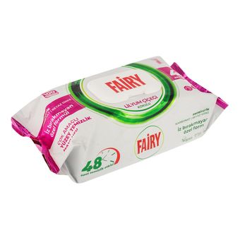 دستمال مرطوب تمیز کننده سطوح فیری مدل Lilyum Flower بسته 100 عددی*65