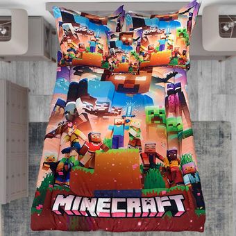 سرویس خواب مدل ماینکرافت کد 509 یک نفره 5 تکه