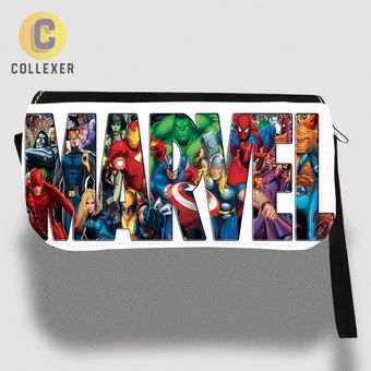 کیف دستی و جامدادی طرح قهرمانان مارول (Marvel Heroes) - کد 01