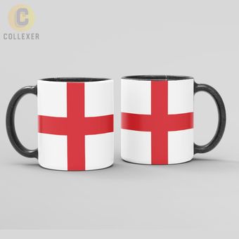 ماگ طرح پرچم کشور انگلیس (England) - (سفید ، مشکی ، حرارتی)