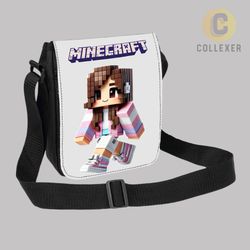 کیف دوشی بازی ماینکرافت طرح دخترانه (Minecraft) کد 04