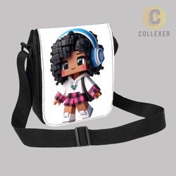 کیف دوشی بازی ماینکرافت طرح دخترانه (Minecraft) کد 02