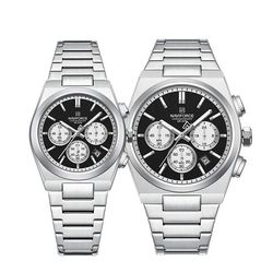 ست ساعت مچی عقربه ای زنانه و مردانه نیوی فورس مدل NF8048SBS