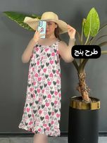 پیراهن نخی چیندار 1104