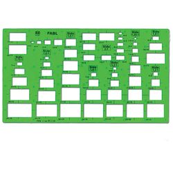 شابلون مستطیل فابل