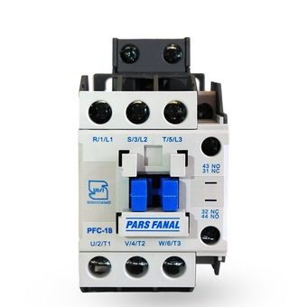 کنتاکتور 18 آمپر 3 فاز پارس فانال مدل PFC18  بوبین