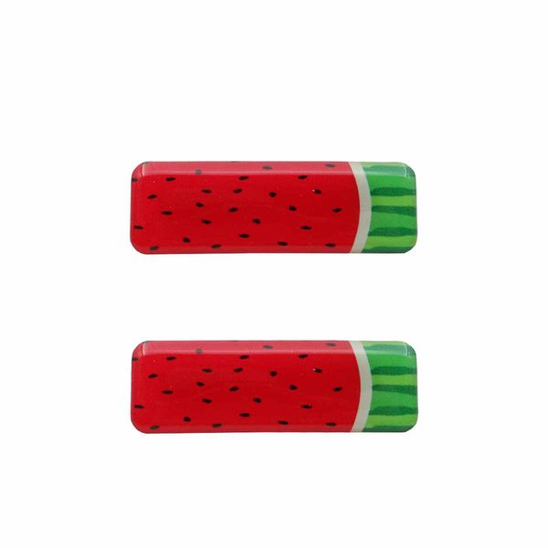 گیره مو زنانه مدل هندوانه کد 01 مجموعه 2 عددی