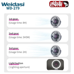 پنکه شارژی ویداسی WD-279 چراغ دار