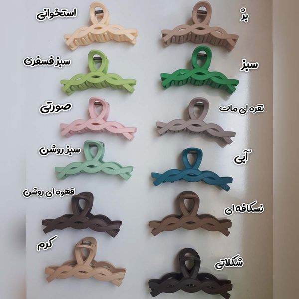 کلیپس مو زنانه مدل گیسو بافت شمعی