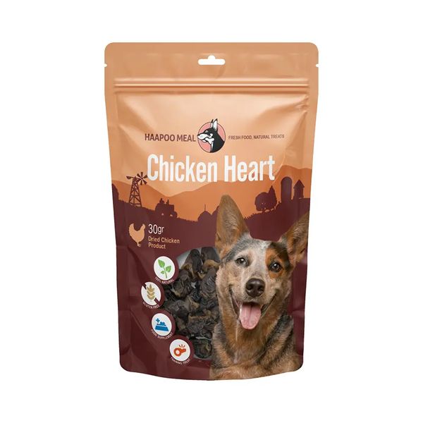 تشویقی سگ هاپومیل مدل دل مرغ کد Chicken Heart وزن 30 گرم