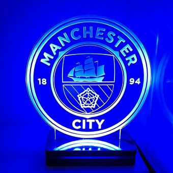چراغ خواب طرح لوگوی تیم منچستر سیتی کد 1207