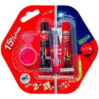 چسب دوقلو زیپر مدل رنگی وزن 16 گرم