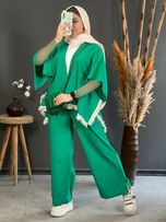 ست پانچ شلوار ریشدار 1136