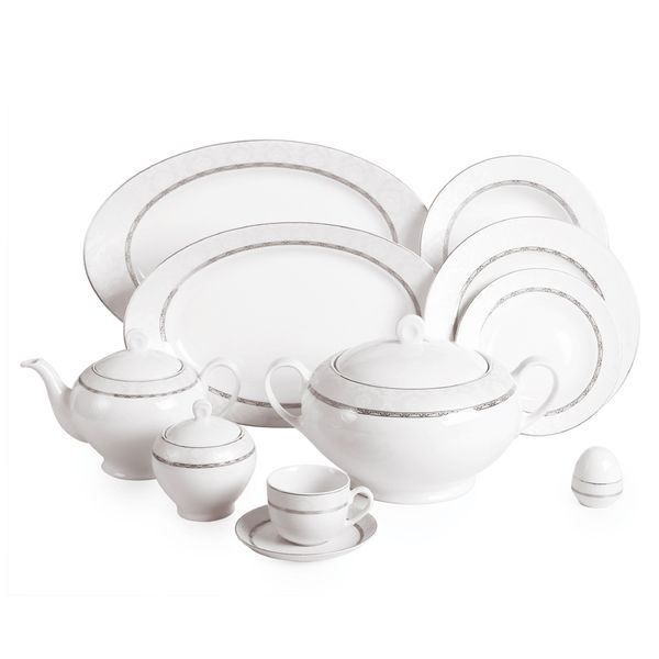 سرویس 102 پارچه چینی زرین ایران مدل ایتالیا اف هدیه درجه عالی