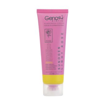 کرم ضد آفتاب ژنوبایوتیک مدل Light Rose 2 حجم 50 میلی لیتر | SPF50+ مناسب پوست چرب و مختلط