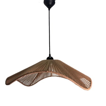 لوستر بافتنی مدل دفرمه مکرومه کد 60