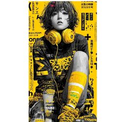 برچسب DTF یا استیکر حرارتی لباس مدل نوجوان