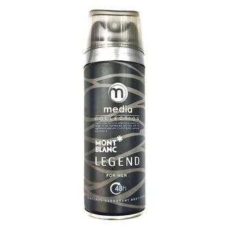 اسپری خوشبو کننده بدن مردانه مدیا مدل لجند مون بلان حجم 200 میلی لیتر