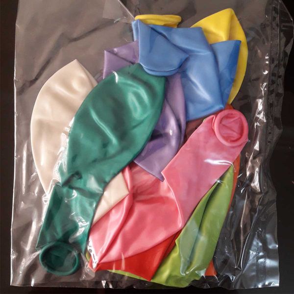 بادکنک طرح رنگی مجموعه 10 عددی