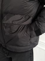 پافر کلاه دار مشکی کدj174