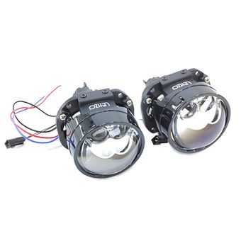لنز خودرو لنزو کد 004 مدل جغدی 2.5 اینچ پایه دو کنتاکت بسته دو عددی