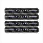 برچسب پارکابی خودرو سولگی مدل کربن هفت رنگ کد J111 مناسب برای TALISMAN بسته 4 عددی