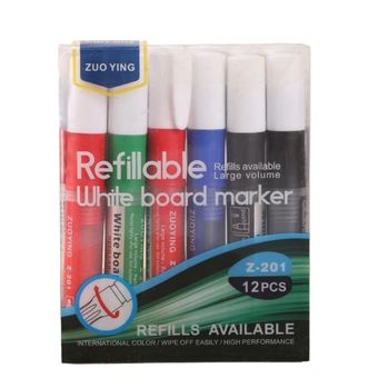 ماژیک وایت برد مدل شارژی کد 201  بسته 12 عددی