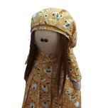 عروسک روسی طرح دختر کلاهدار ارتفاع 30 سانتی متر