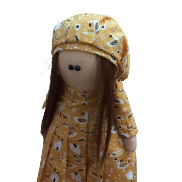 عروسک روسی طرح دختر کلاهدار ارتفاع 30 سانتی متر