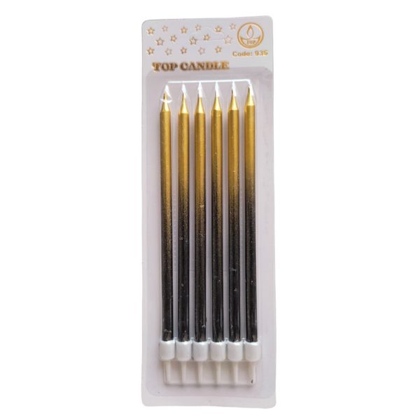 شمع تولد مدل تاپ  بسته 6 عددی