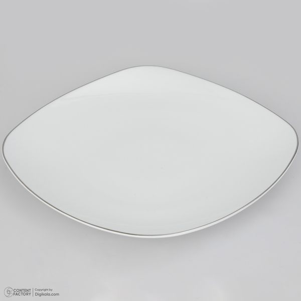 سرویس چینی 27 پارچه غذاخوری چینی زرین ایران سری کواترو مدل سمن درجه عالی