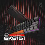 کیبورد گیمینگ تسکو مدل GK 8161، مکانیکال سوییچ نقره‌ای، Tenkeyless، نورپردازی RGB