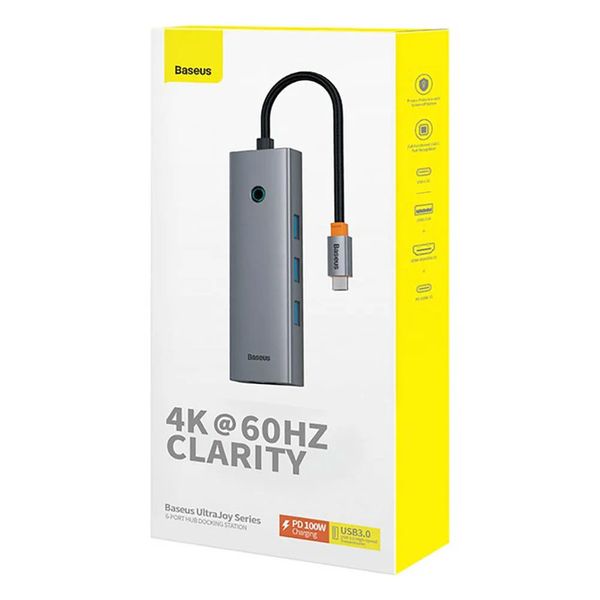 هاب 6 پورت USB-C باسئوس مدل BS-OH118 (گارانتی 24 ماهه آونگ)